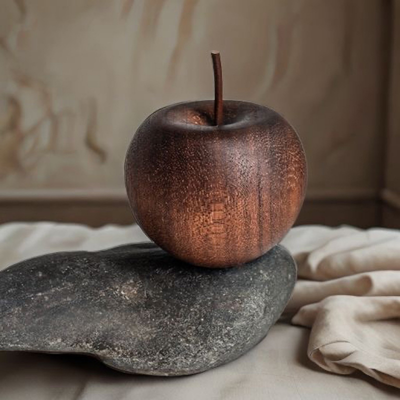 Fragrance Home Decor - 1PCS Of Wooden Apple Shaped Essential