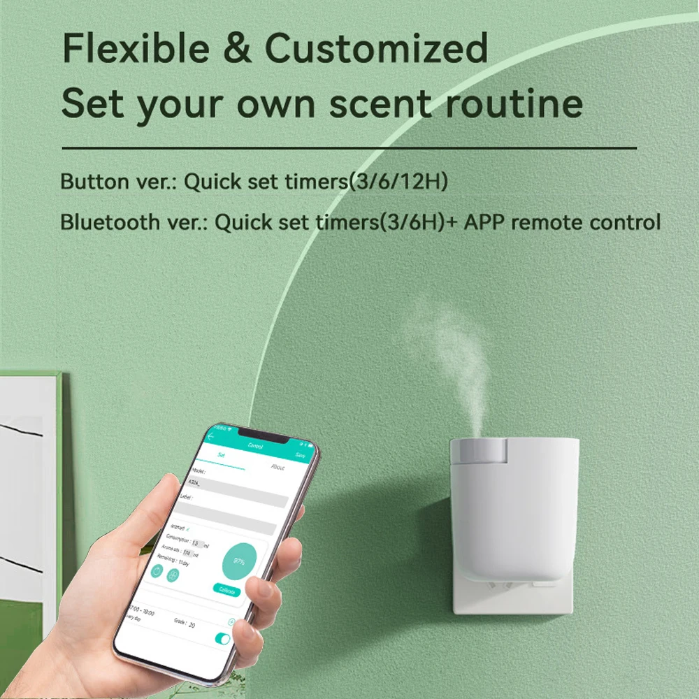 Bluetooth Control Aroma Diffus - đánh giá và giá Home Fragrance Diffuser Electric