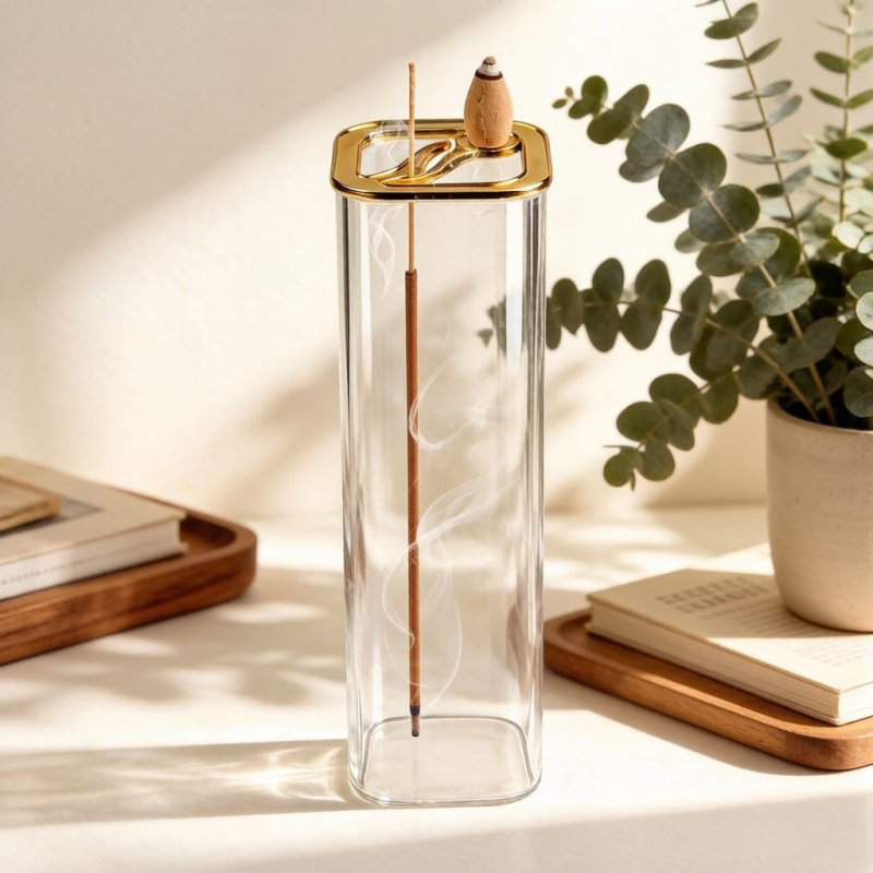Metal Glass Dual Incense Burne - đánh giá và giá Incense Cone Holder