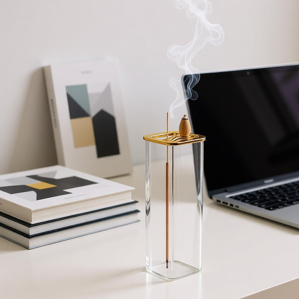 Metal Glass Dual Incense Burne - đánh giá và giá Incense Cone Holder