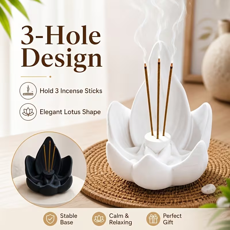 Zen Chinese Style Lotus Incens - đánh giá và giá Incense Cone Holder